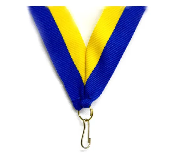 Medaljband / 22mm Blå-Gul