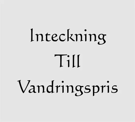 Frontskylt / Namn-Inteckning VPR